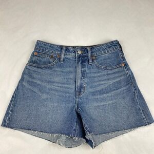 NWT Madewell Jean Shorts Women's Size 28 Curvy Perfect Jean Denim Blue
